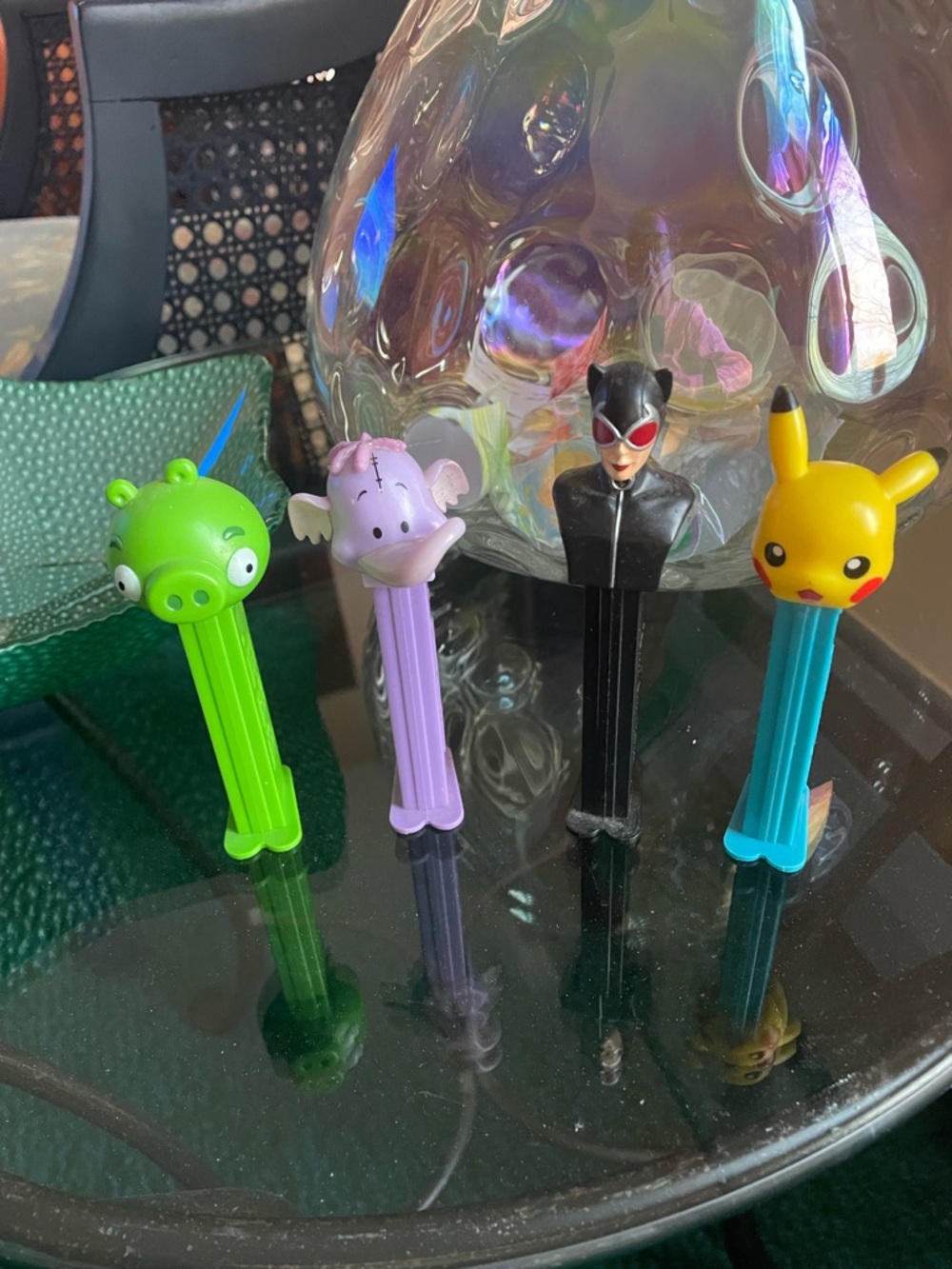Character Candy Dispenser Set - Green, Purple, Black, Blue